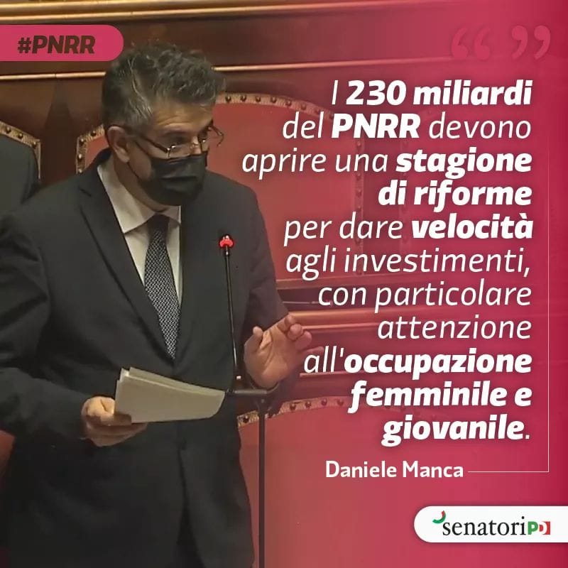 Il PNRR sia il motore per una nuova economia sociale