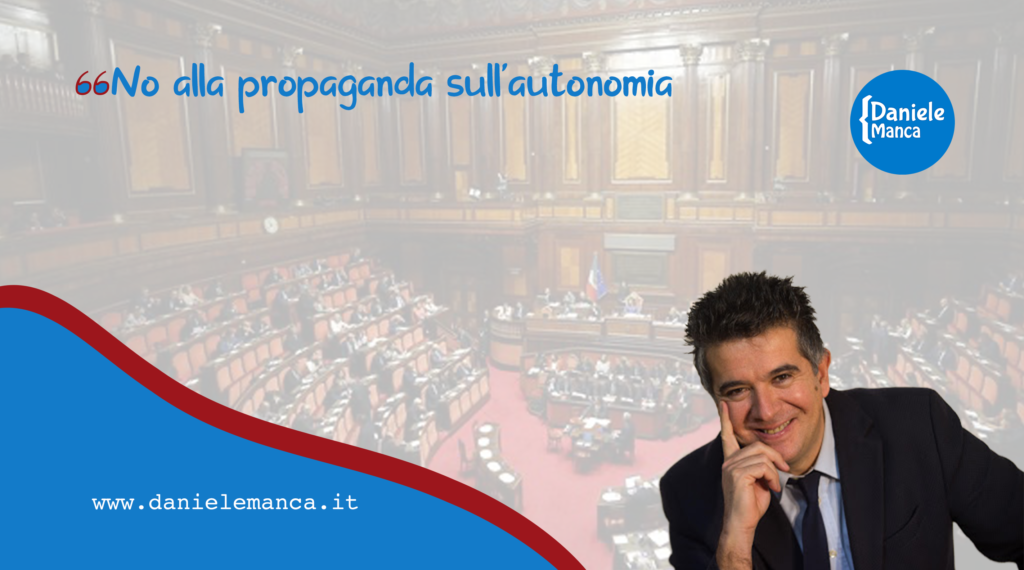 No alla propaganda sull’autonomia