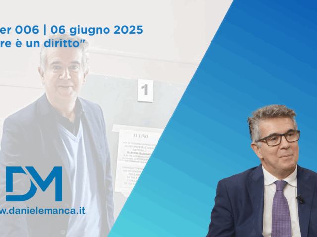 E-letter 006 | 06 giugno 2025 “Votare è un diritto”